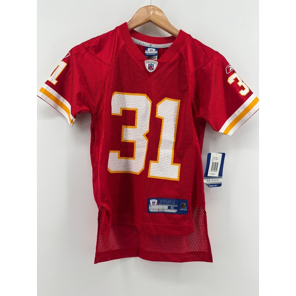 Kansas City Chiefs Reebok Jersey Boys Red Priest Holmes 31 Small NWT Vintage